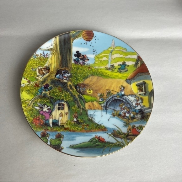Tokyo Disneyland Decorative Plate Critter Country Splash Mountain Brer Fox - Picture 2 of 5